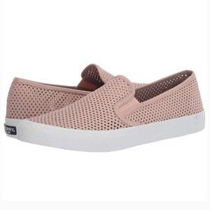 Sperry Top Sider Rose Crest Twin Gore Perforated Slip On Sneakers - Size 7